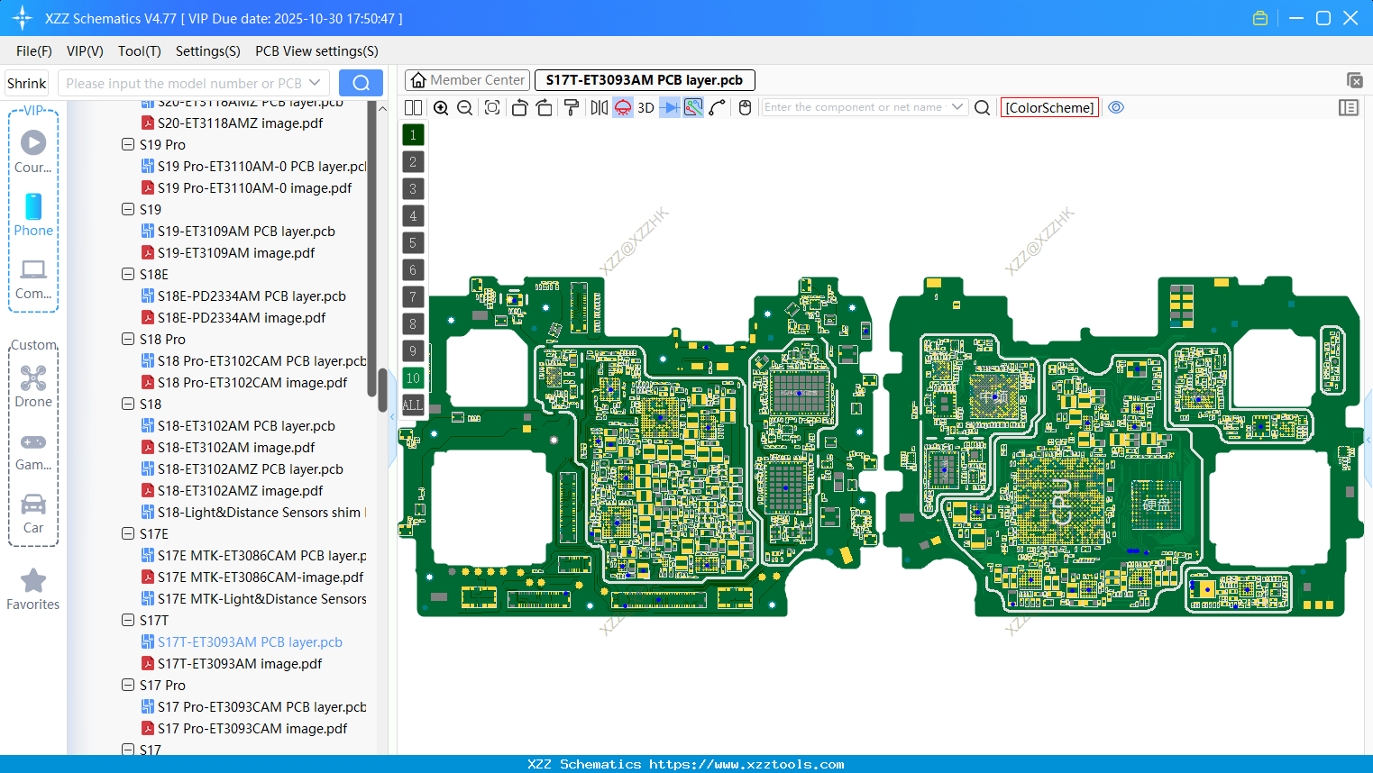 VIVO S17T-ET3093AM PCB Layer